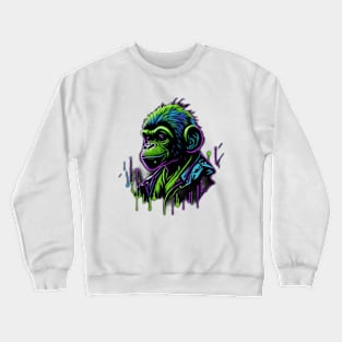 monkey art 4 Crewneck Sweatshirt